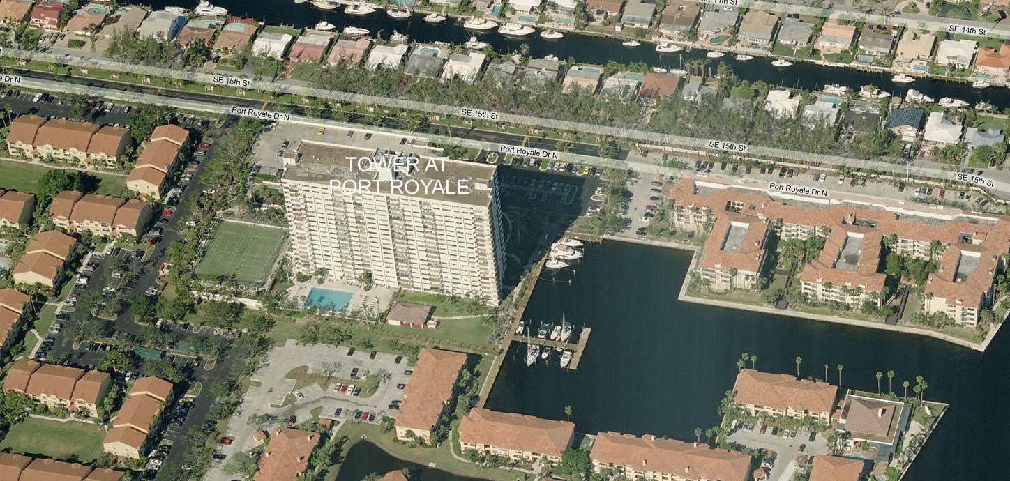 Aerial photo of Tower at Port Royale