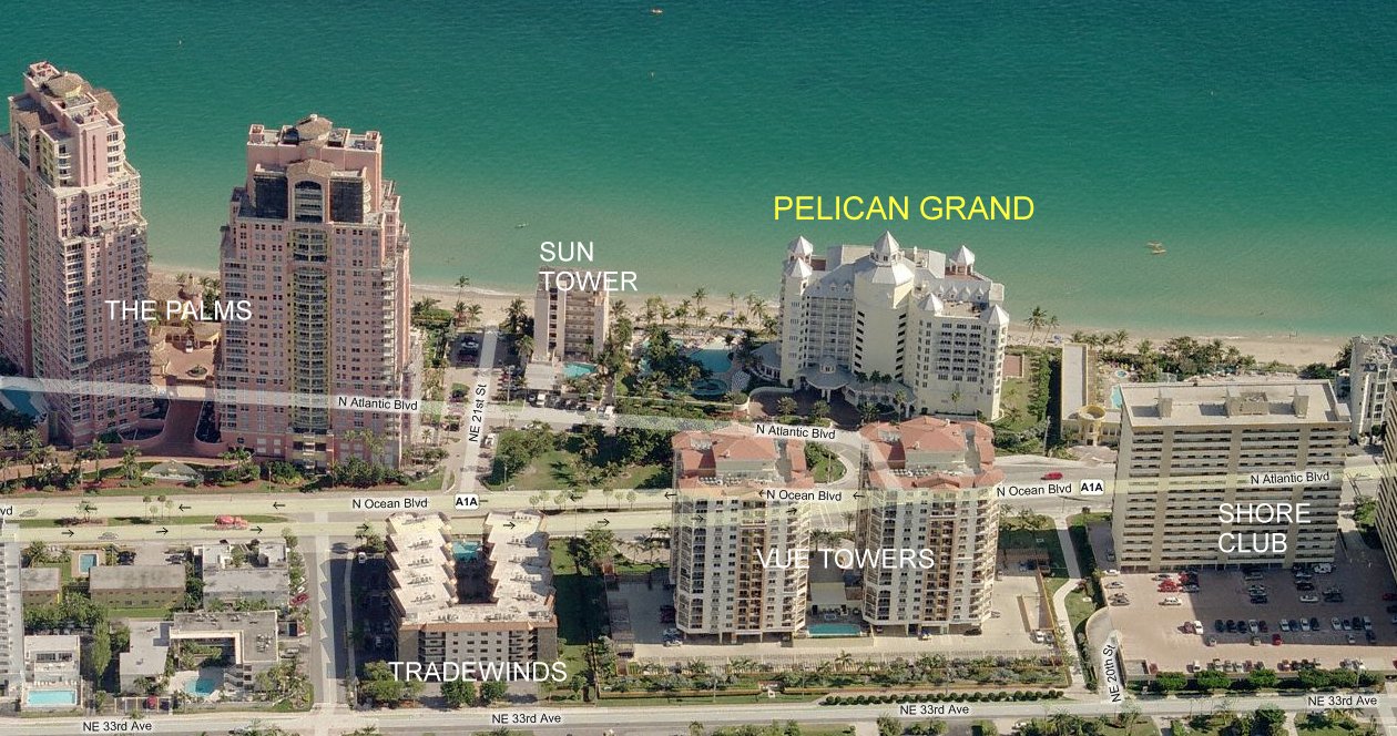 Aerial photo of Pelican Grand