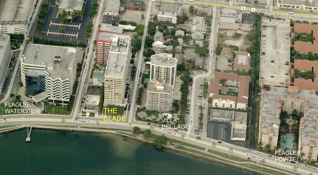 Aerial photo of Slade