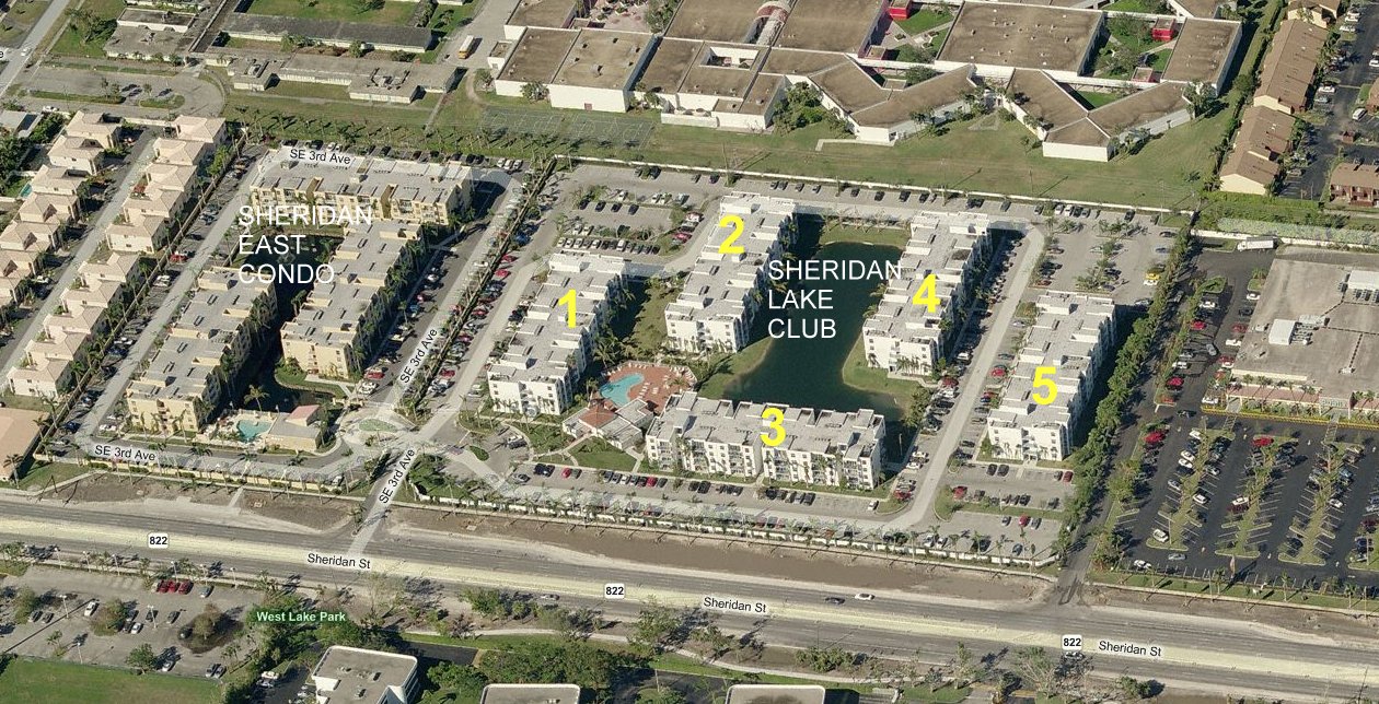 Aerial photo of Sheridan Lake Club