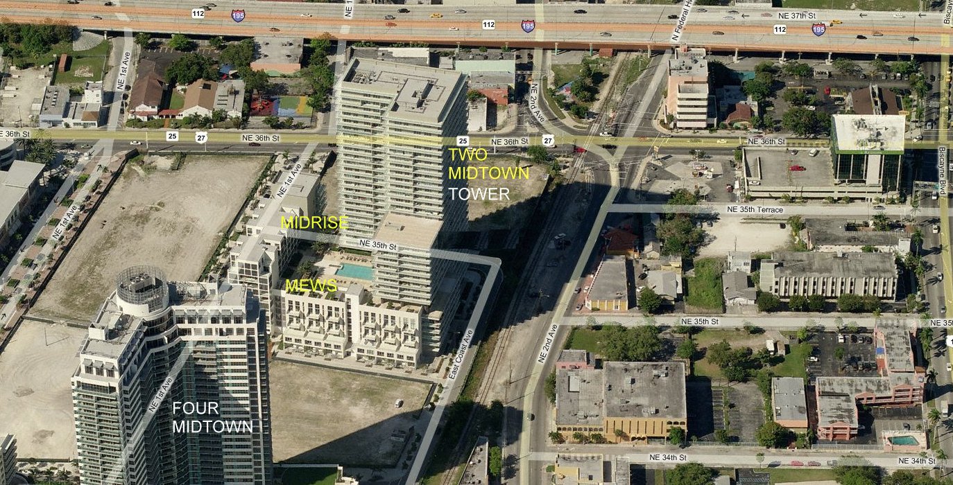 Aerial photo of Midtown 2 Midrise & Mews