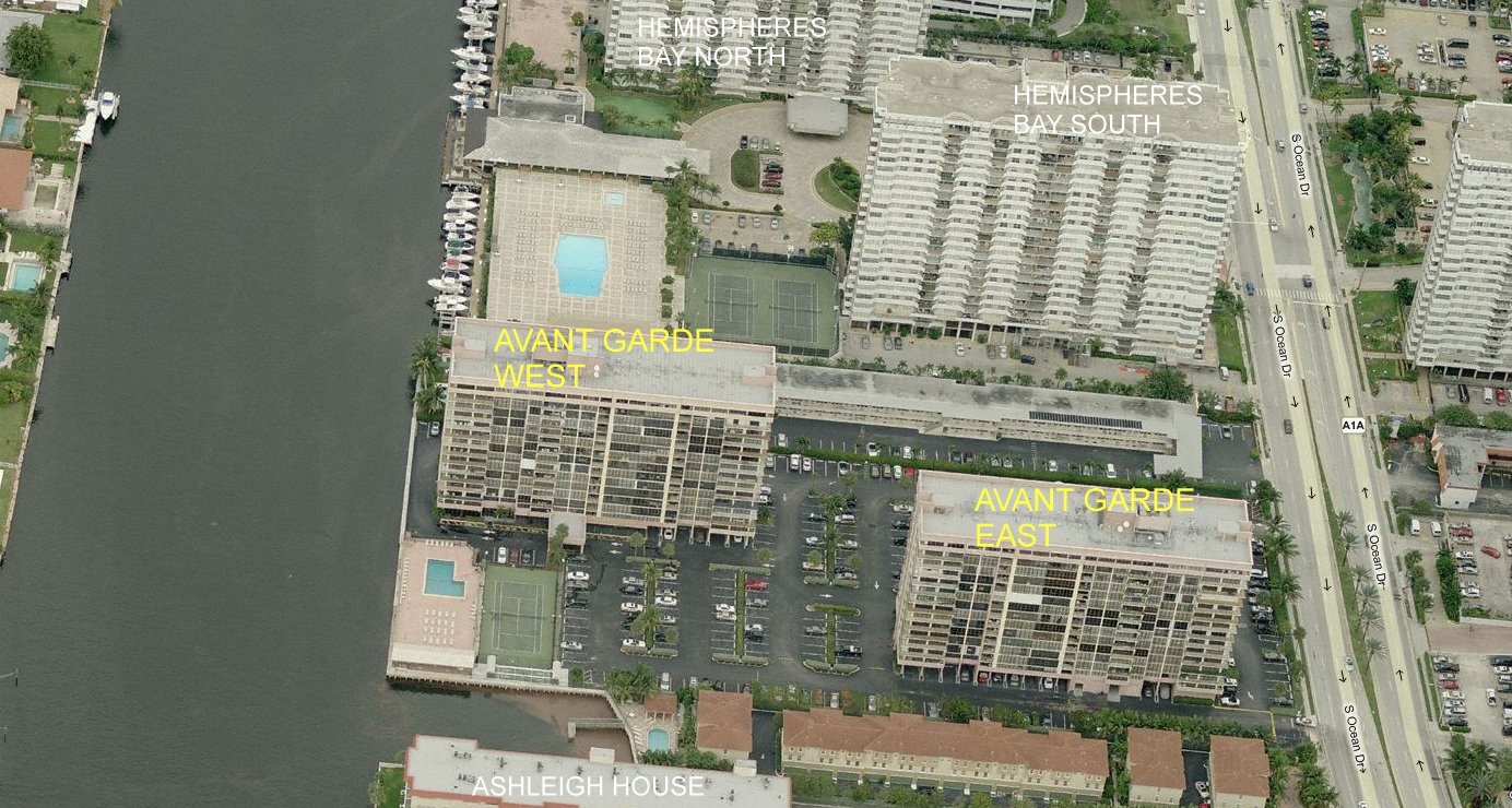 Aerial photo of Avant Garde West