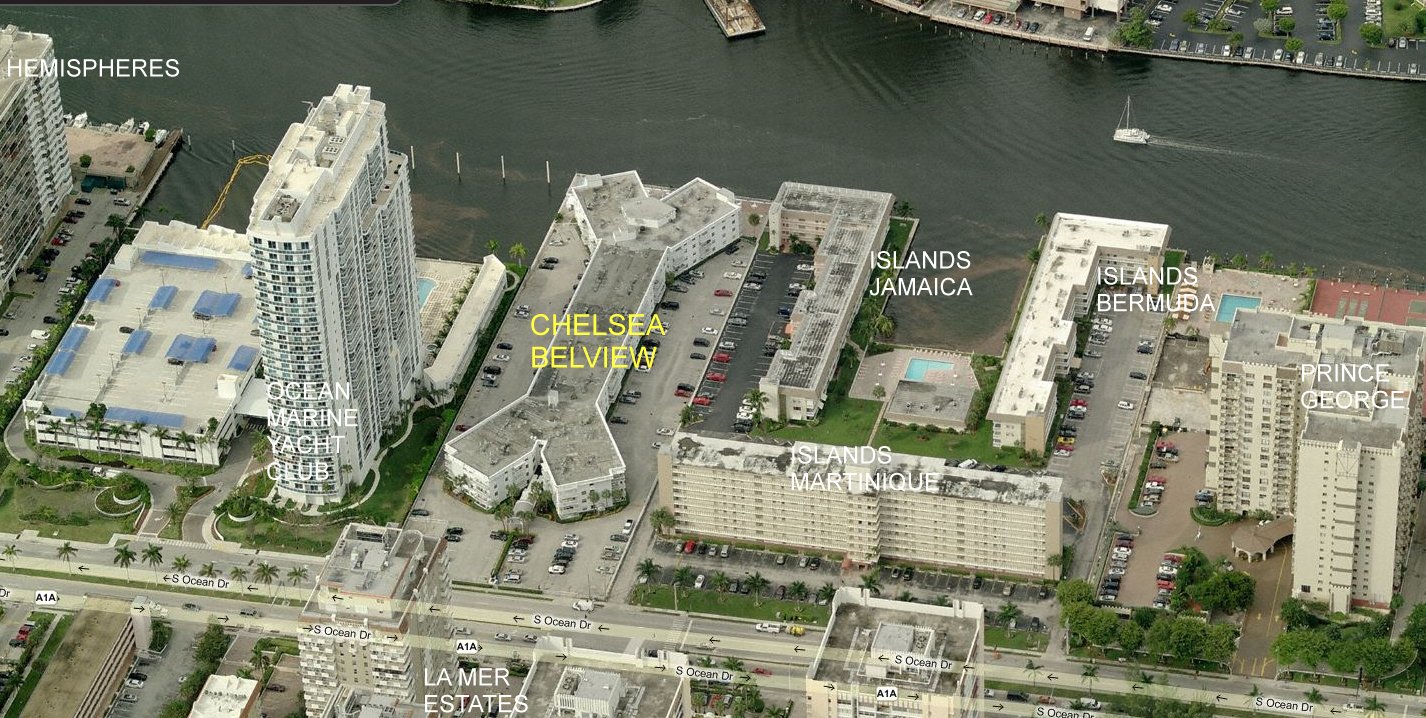 Aerial photo of Chelsea Bayview