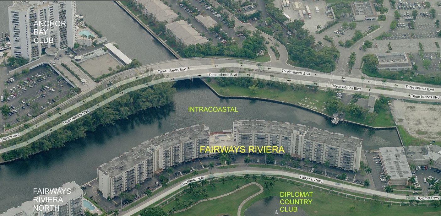 Aerial photo of Fairways Riviera