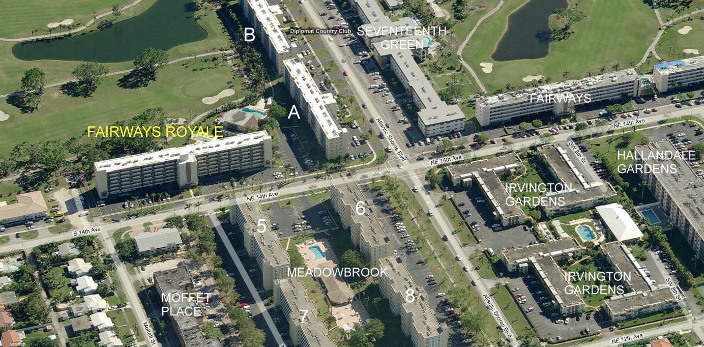 Aerial photo of Fairways Royale