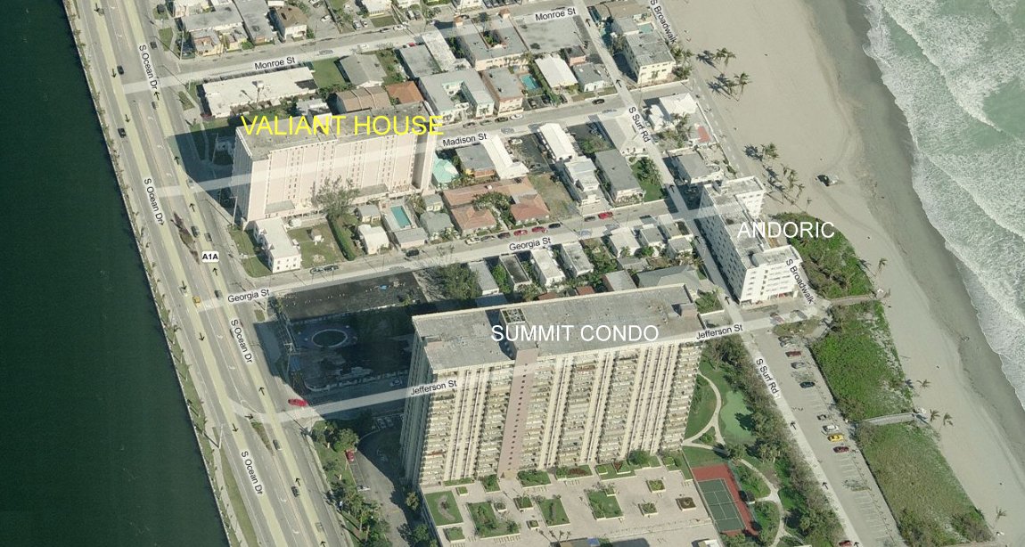 Aerial photo of Valiant House