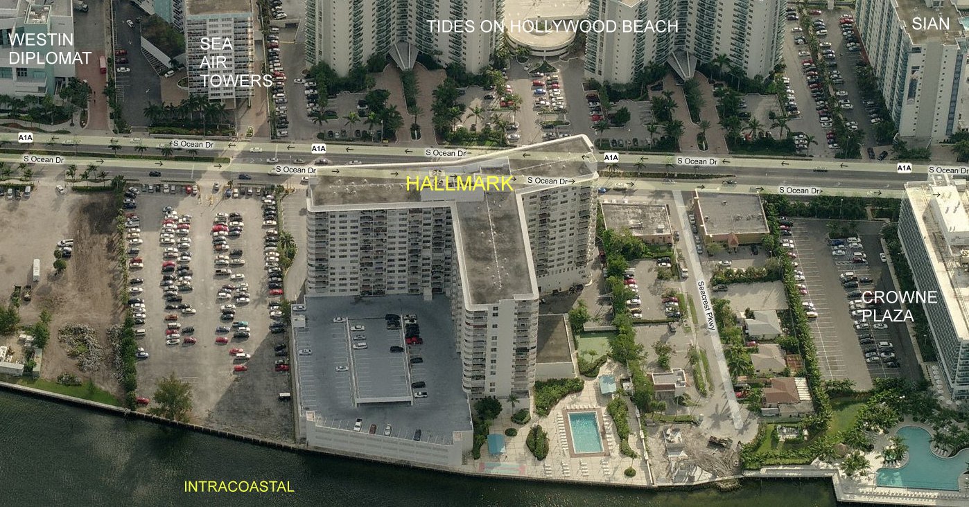 Aerial photo of Hallmark