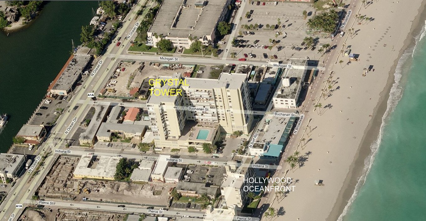 Aerial photo of Crystal Tower