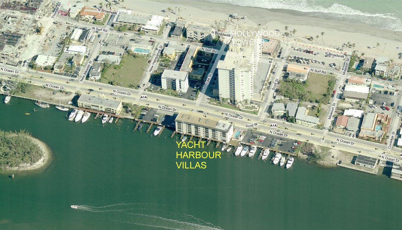 Aerial photo of Yacht Harbour Villas
