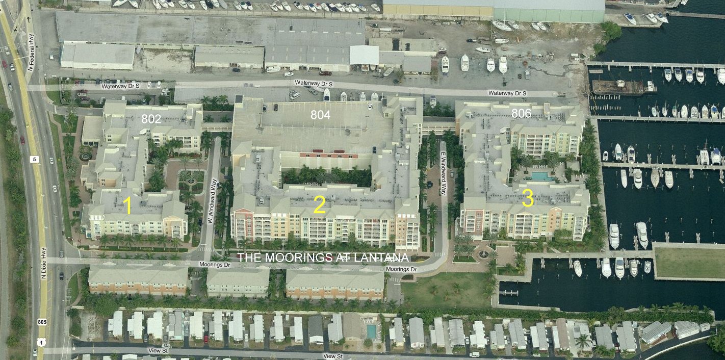 Aerial photo of Moorings 3 Lantana