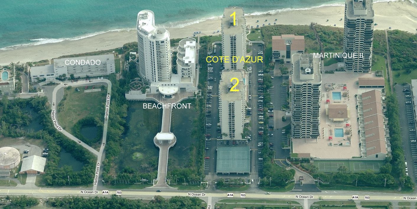 Aerial photo of Cote d'Azur