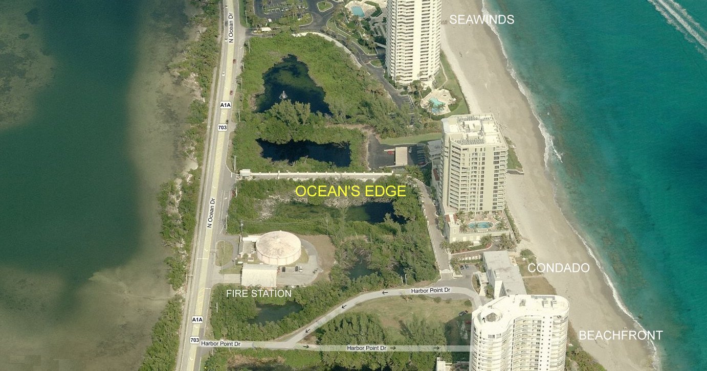 Aerial photo of Ocean's Edge