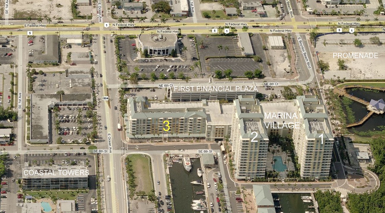 Aerial photo of Marina Village 3