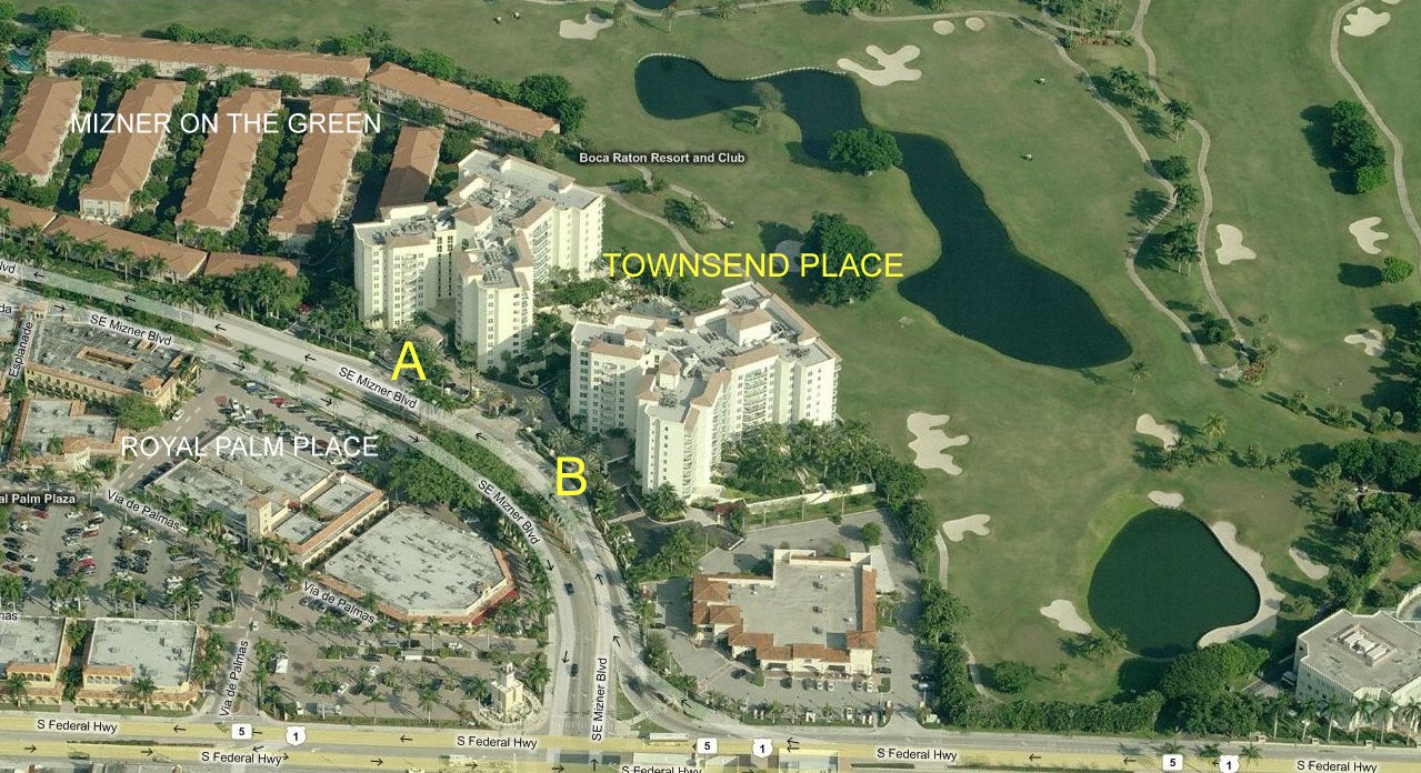 Aerial photo of Townsend Place A & B