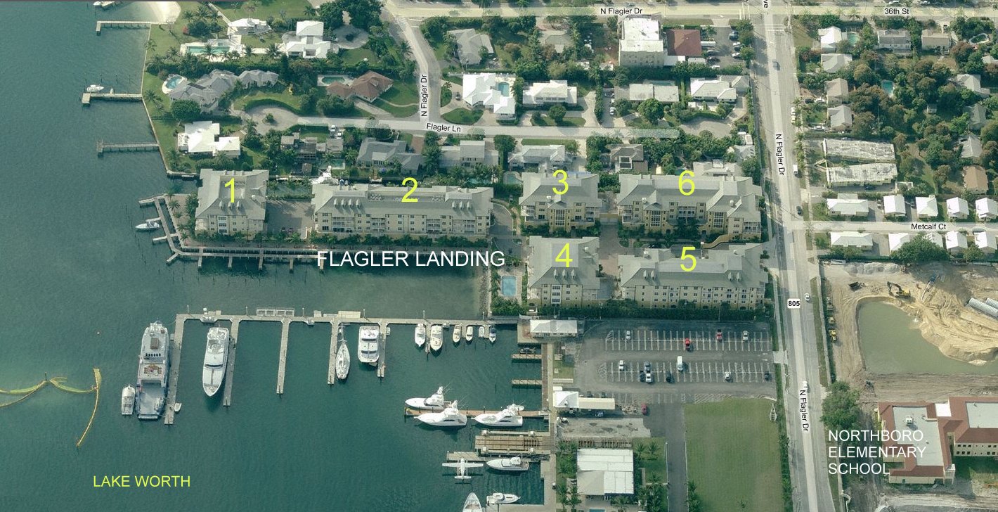 Aerial photo of Flagler Landing
