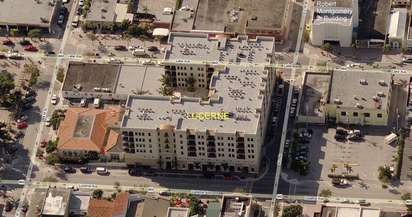 Aerial photo of Lucerne