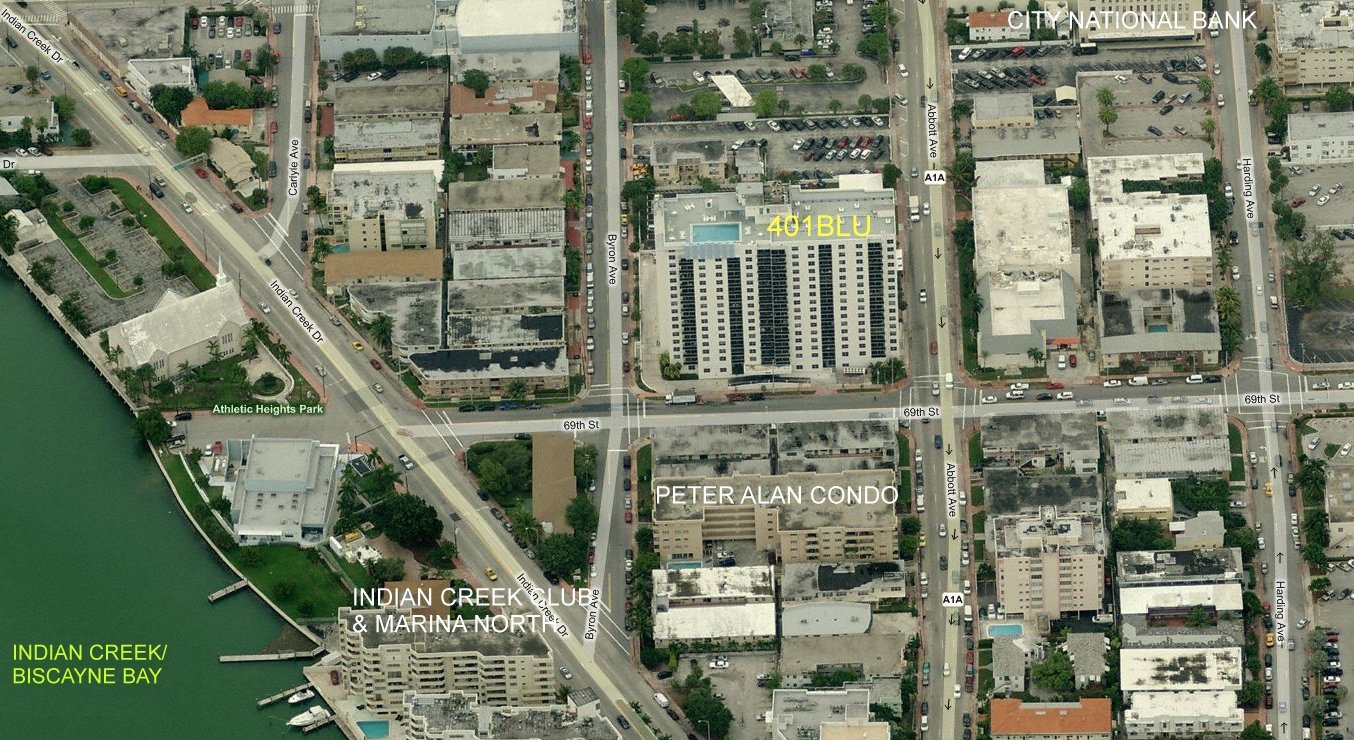 Aerial photo of 401 Blu