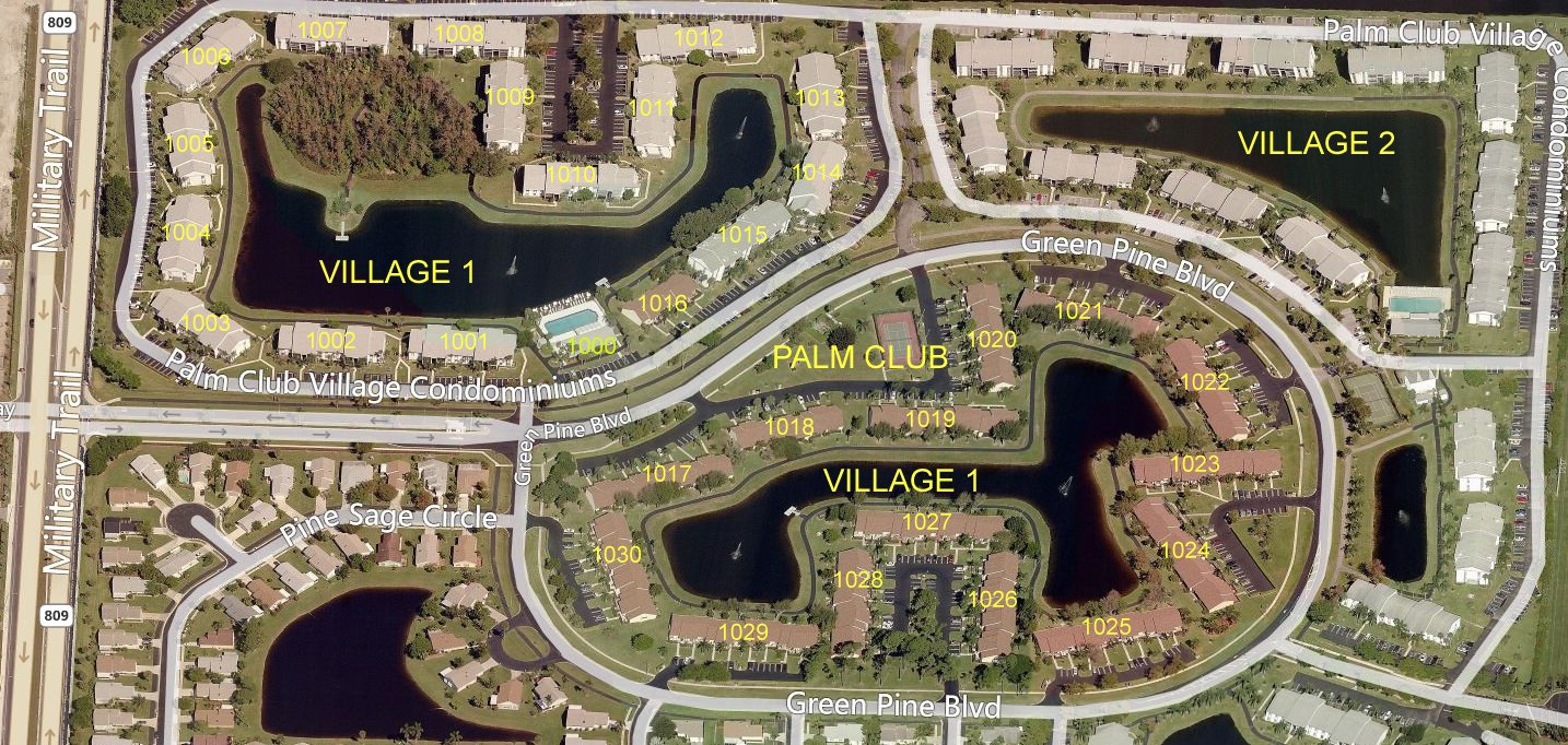 Aerial photo of Palm Club Village 1
