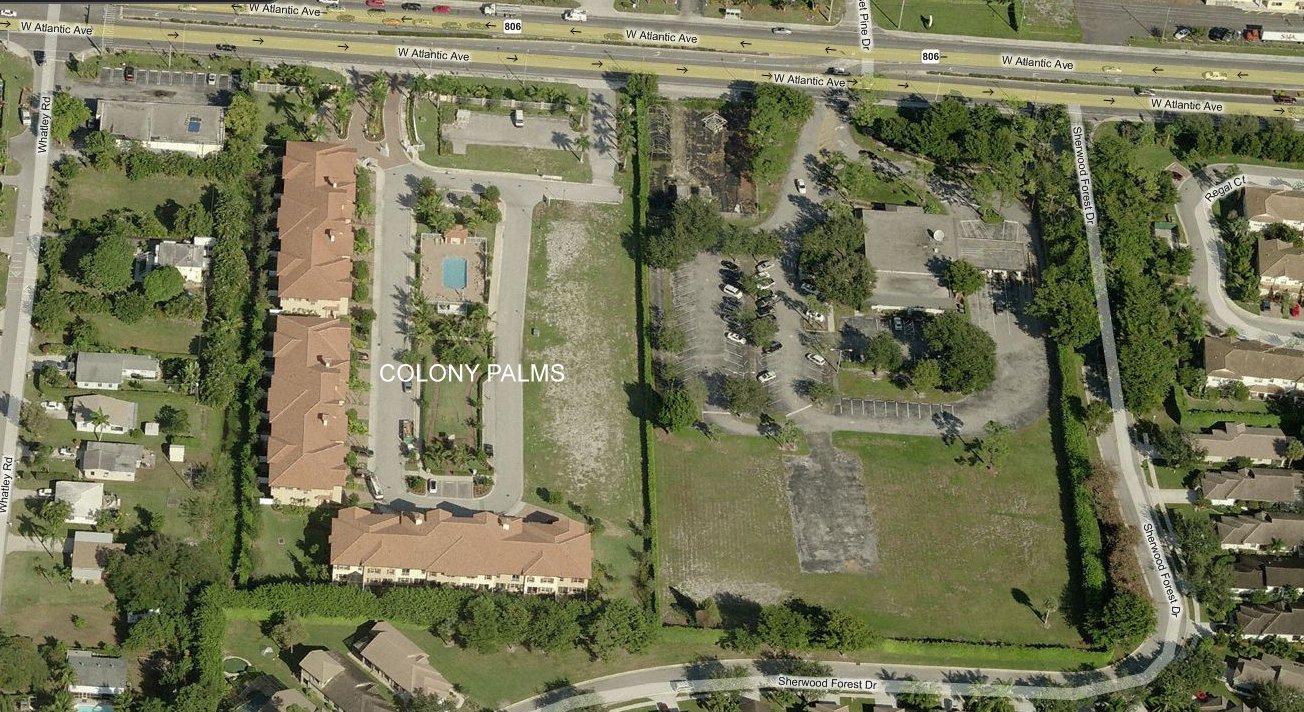 Aerial photo of Colony Palms