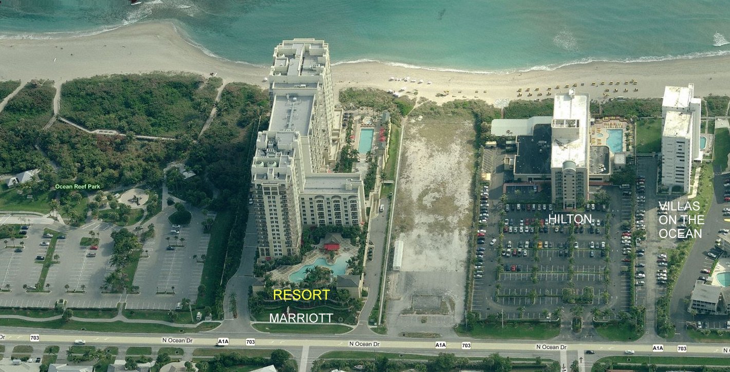 Aerial photo of Resort @ Singer Island (Marriott)