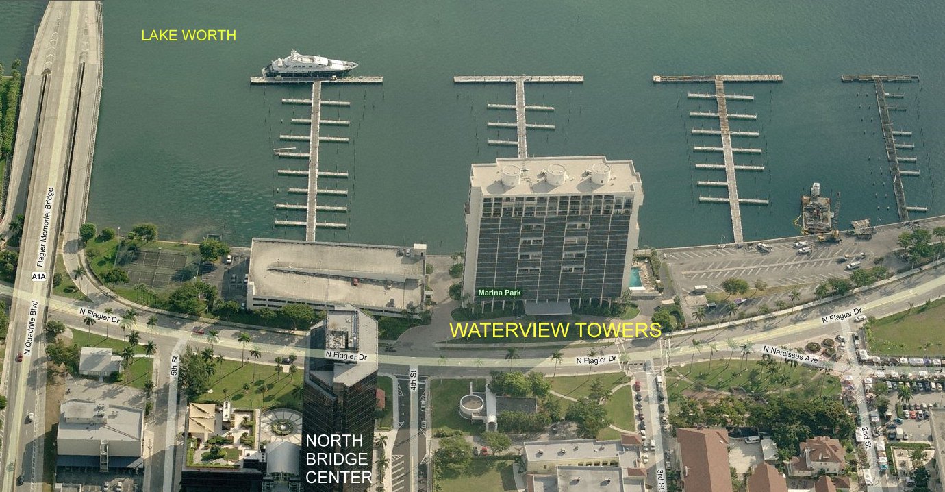 Aerial photo of Waterview Towers