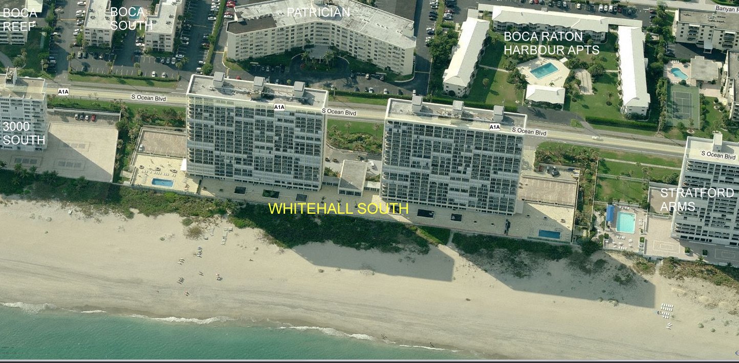 Aerial photo of Ocean Towers (ex Whitehall South)