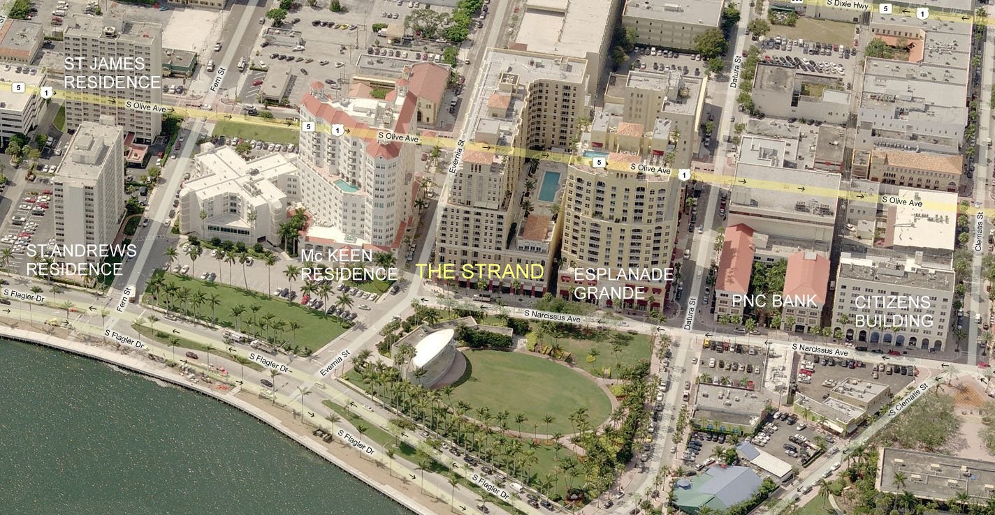 Aerial photo of Strand