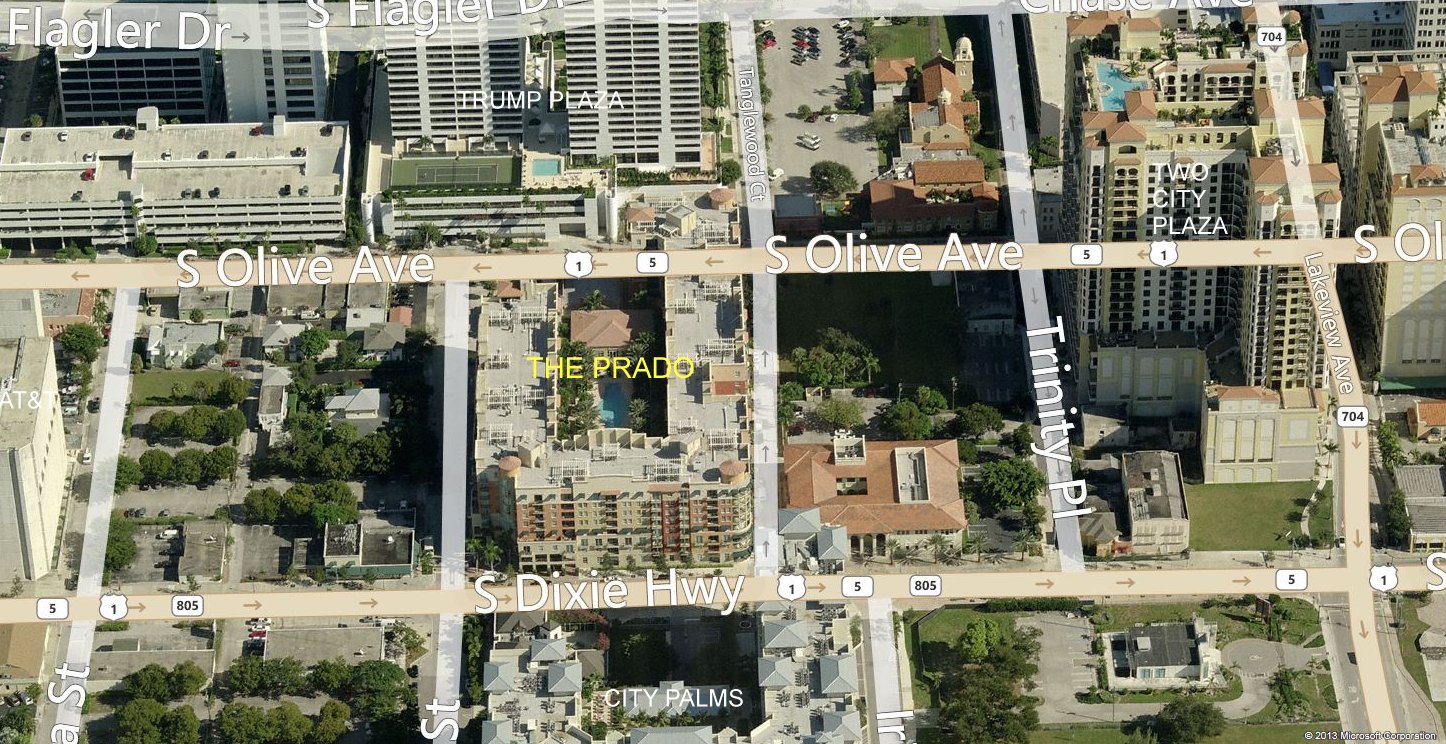 Aerial photo of Prado