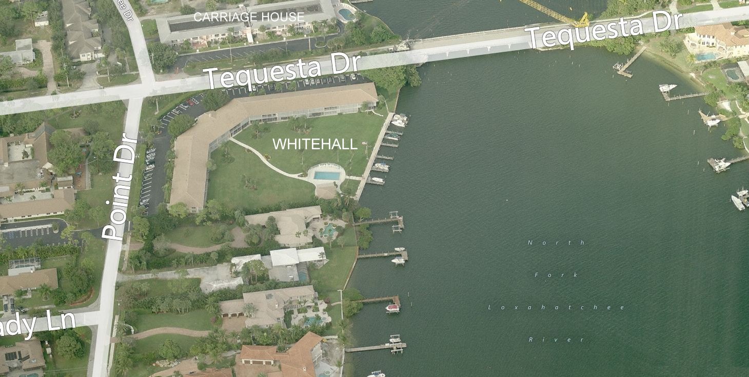 Aerial photo of Whitehall - Tequesta