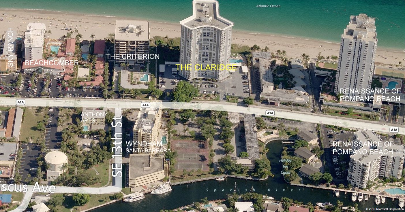 Aerial photo of Claridge