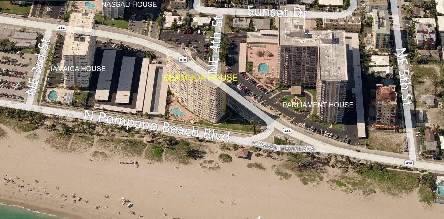 Aerial photo of Bermuda House