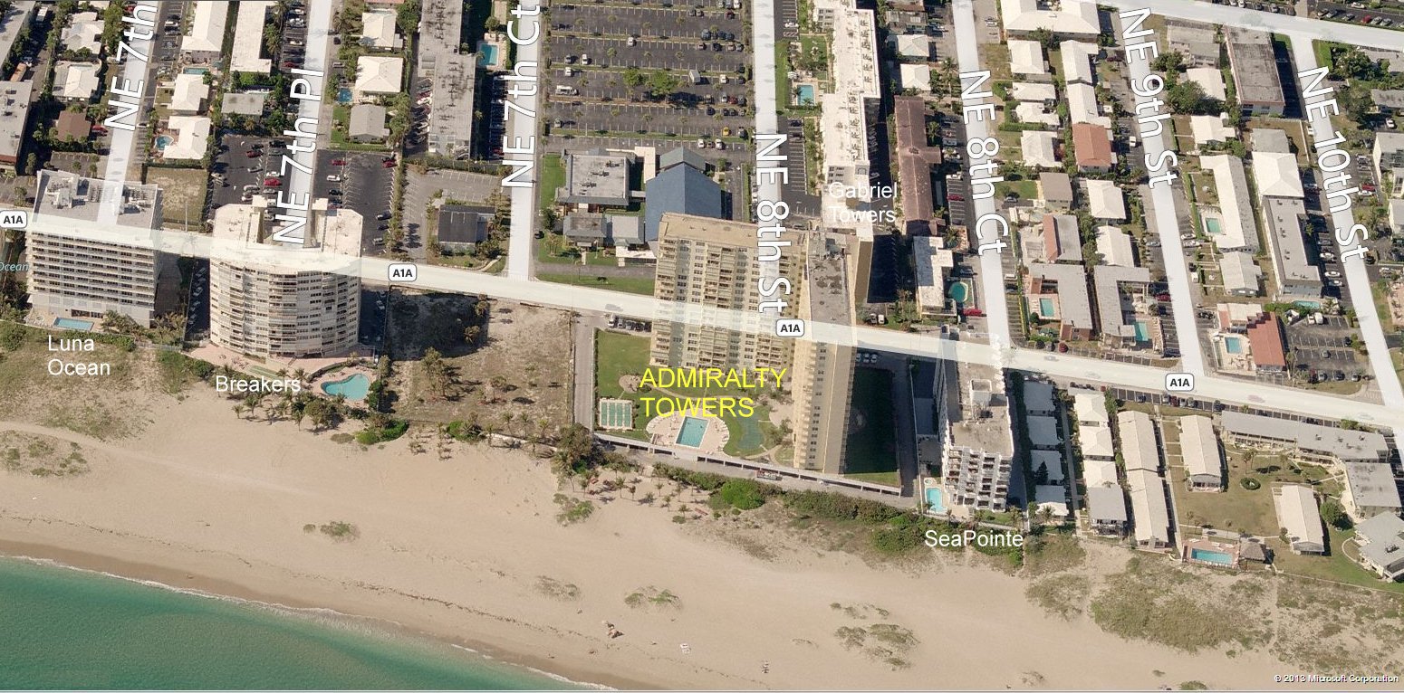 Aerial photo of Admiralty Towers