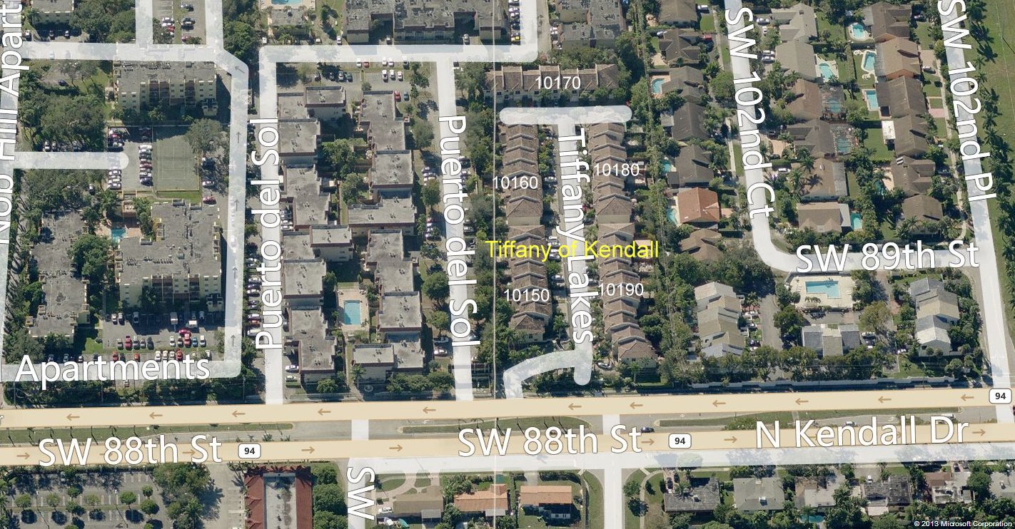 Aerial photo of Tiffany of Kendall