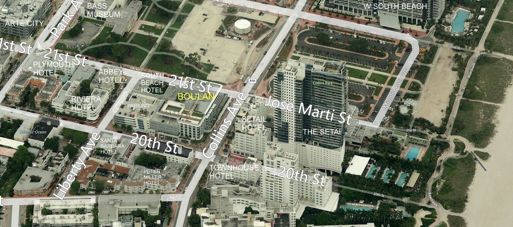 Aerial photo of Boulan