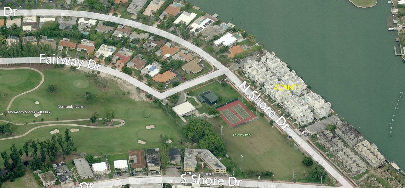 Aerial photo of Avanti