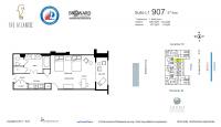 Unit 907 floor plan