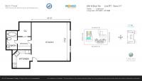 Unit 600 N Birch Rd # 201H floor plan
