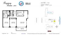 Unit 101 floor plan