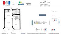 Unit M P floor plan