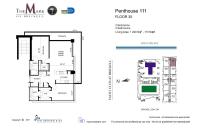 Unit PH111 floor plan