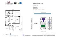Unit PH207 floor plan