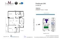 Unit PH208 floor plan