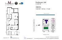 Unit PH209 floor plan