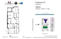 Unit PH210 floor plan