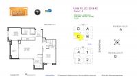 Unit 1C floor plan