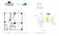 Unit 1801 floor plan