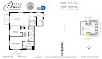 Unit 611 floor plan
