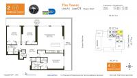 Unit H1801 floor plan