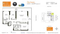 Unit H0901 floor plan
