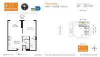 Unit H0903 floor plan